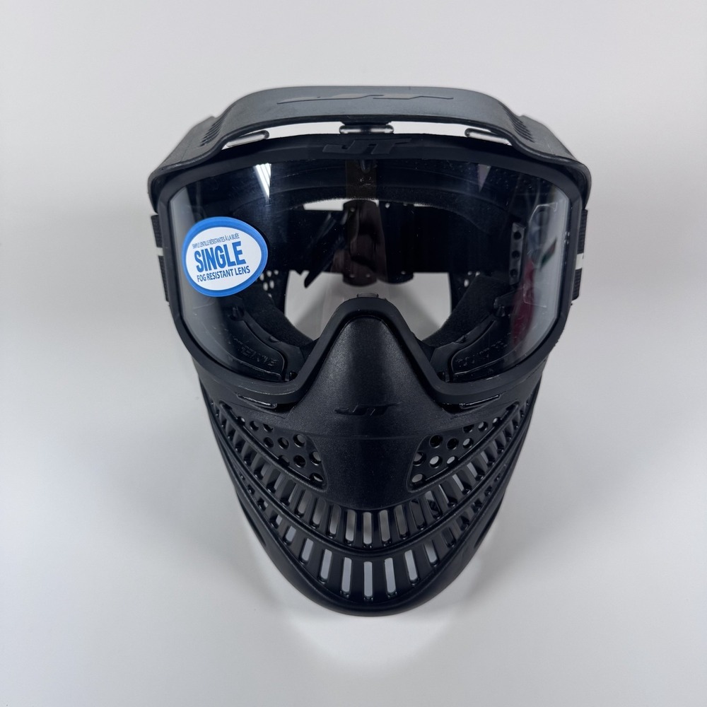 NEW JT Elite Prime Black Paintball Sport Safety Goggle Mask Fog Resistant Lens